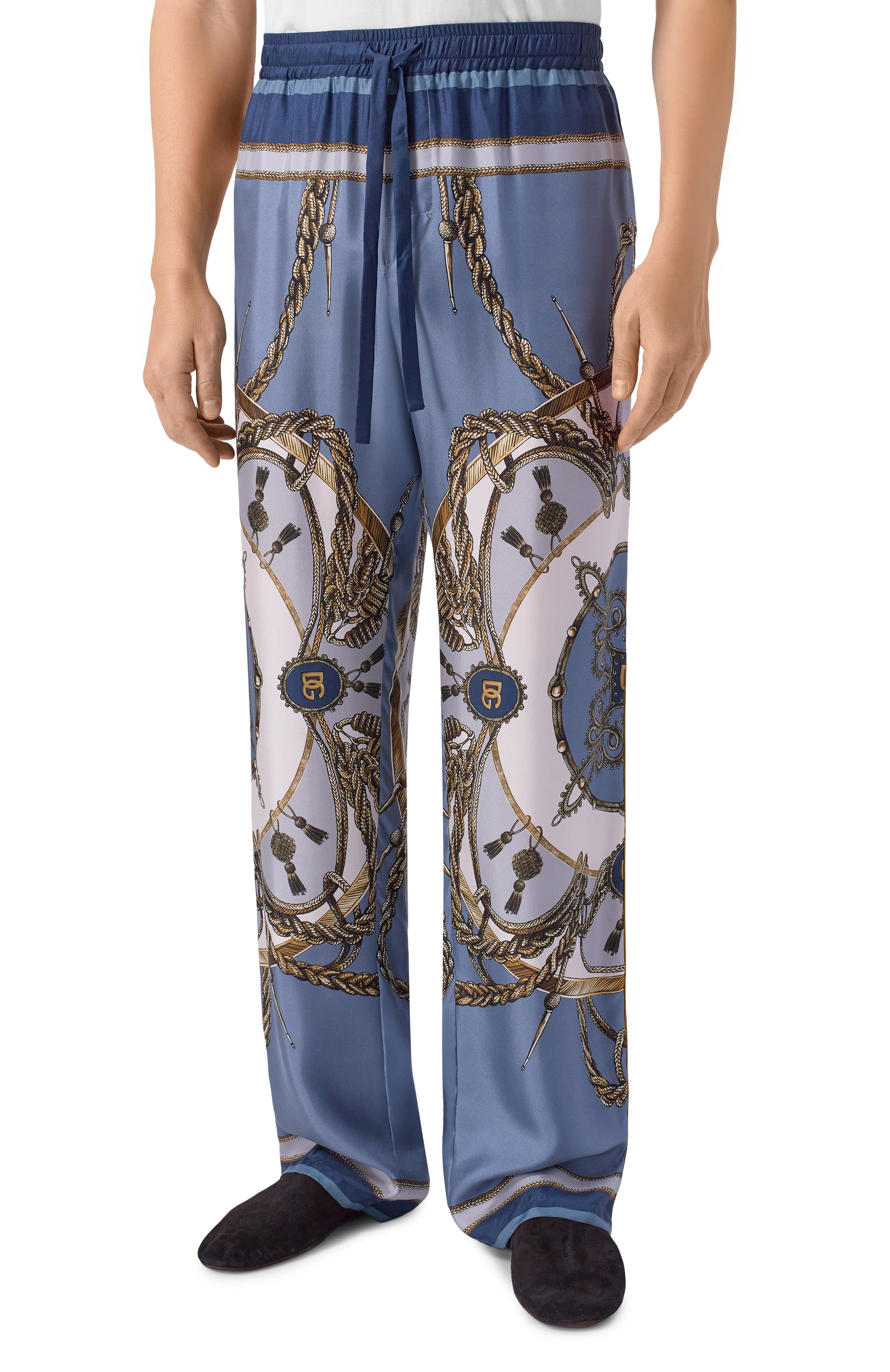 Шелковые домашние брюки DOLCE & GABBANA, арт. GVRMAT/HI12B, фото 3