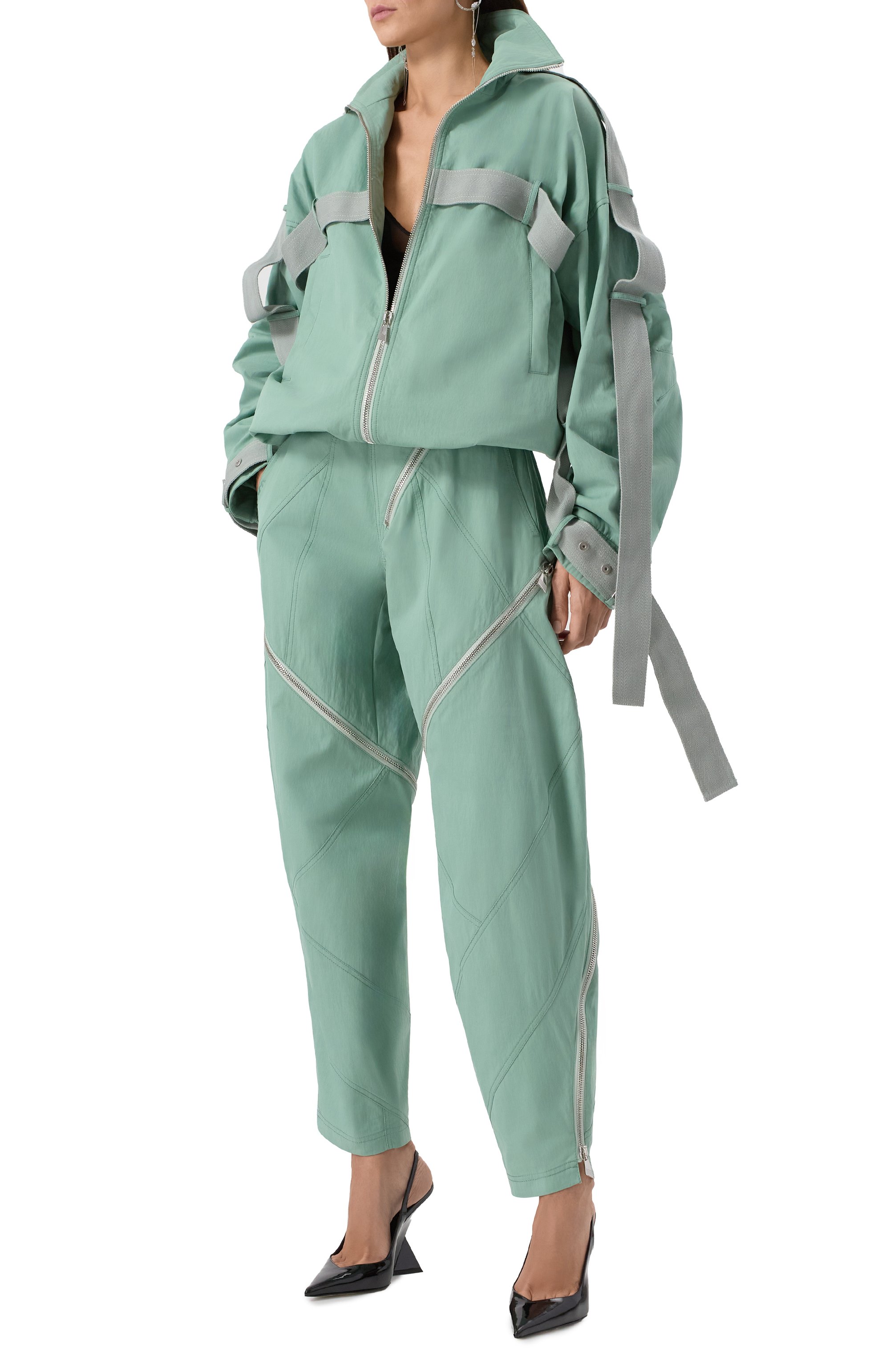 Хлопковые брюки THE ATTICO, арт. 250WCP00267/CCC110AA, фото 2