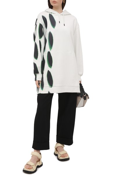 Хлопковое худи DRIES VAN NOTEN белого цвета по цене 36850 руб., арт. 211-31179-2631, фото 2 Хлопковое худи DRIES VAN NOTEN, арт. 211-31179-2631, фото 2