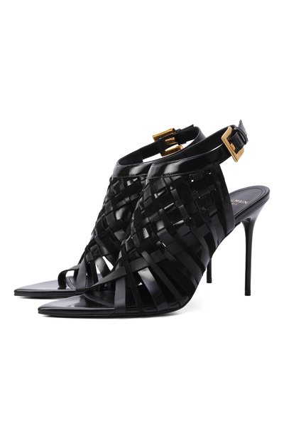 Женские кожаные босоножки BALMAIN, арт. GN1UH194/LMXK