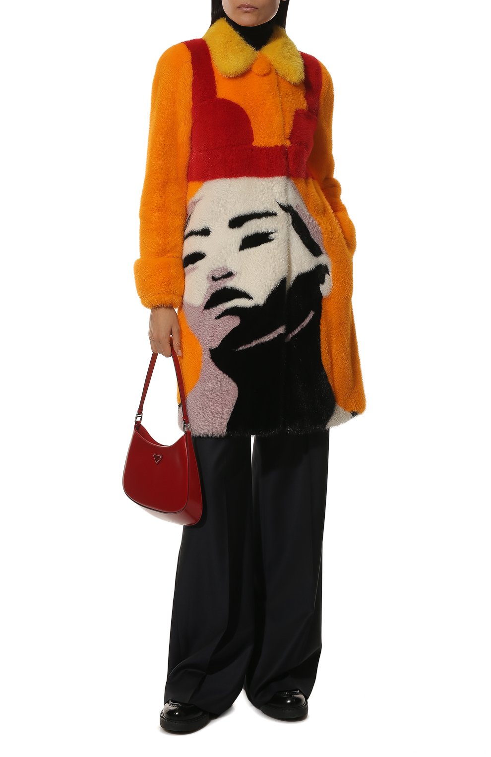 Шуба из норки PRADA, арт. 166391-1HFW-F01BU-211, фото 2