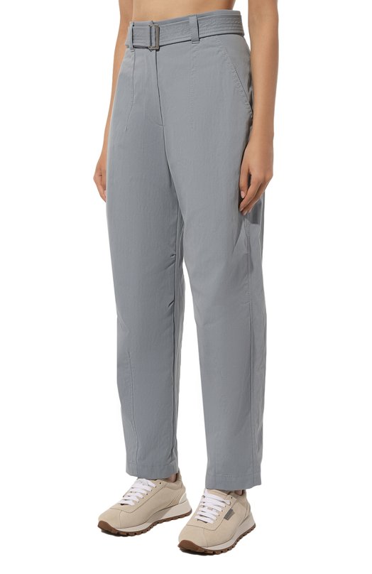Хлопковые брюки Brunello Cucinelli ML180B1346 Голубой  ML180B1346 Фото 3