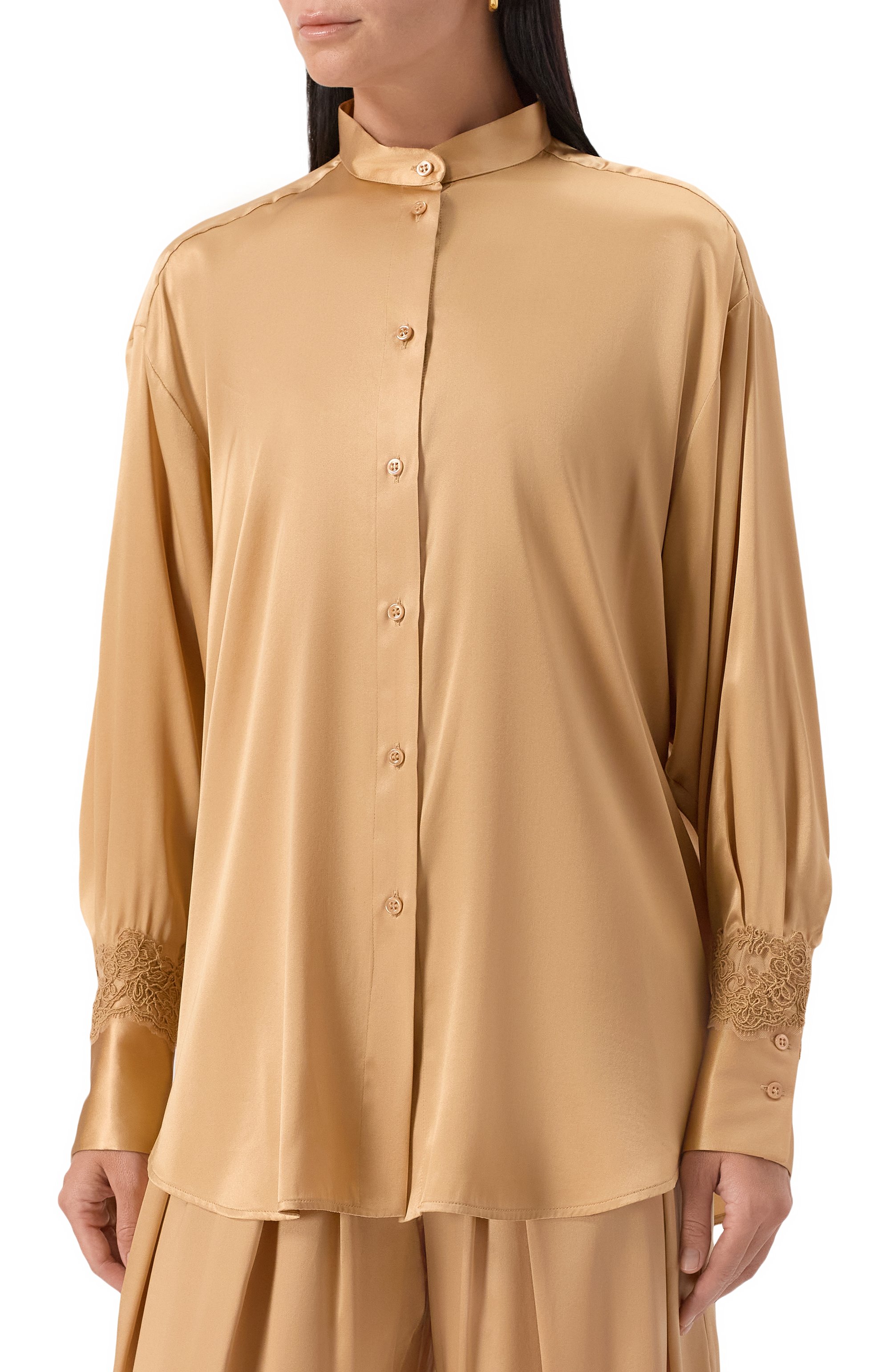 Атласная блузка ERMANNO SCERVINO, арт. D474K604TBW, фото 3