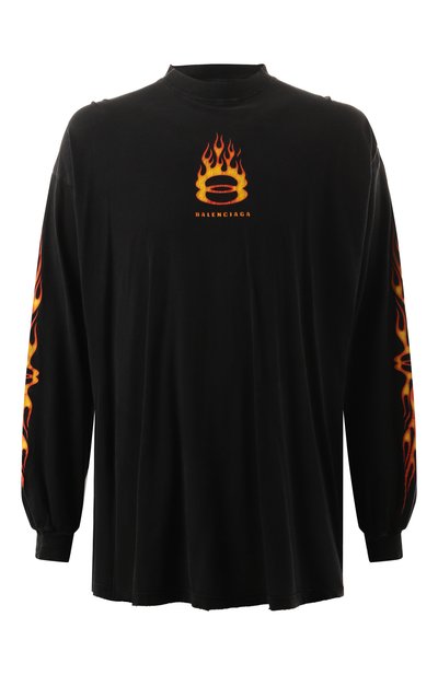 Мужская хлопковый лонгслив BALENCIAGA, арт. 796917/TQVW6