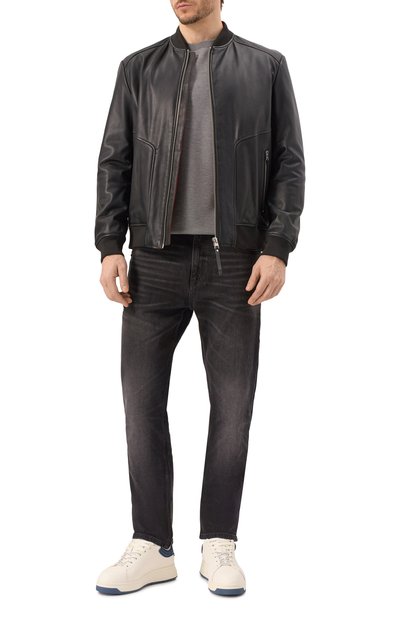 Кожаные кеды EMPORIO ARMANI, арт. X4X264/XN001, фото 2