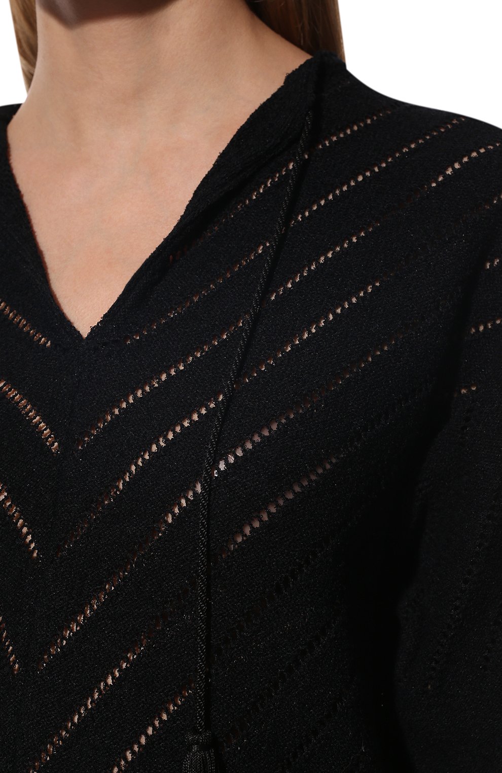 Топ JIL SANDER черного цвета по цене 103500 руб., арт. JSPU754056-WUY25408, фото 5 Топ JIL SANDER, арт. JSPU754056-WUY25408, фото 5