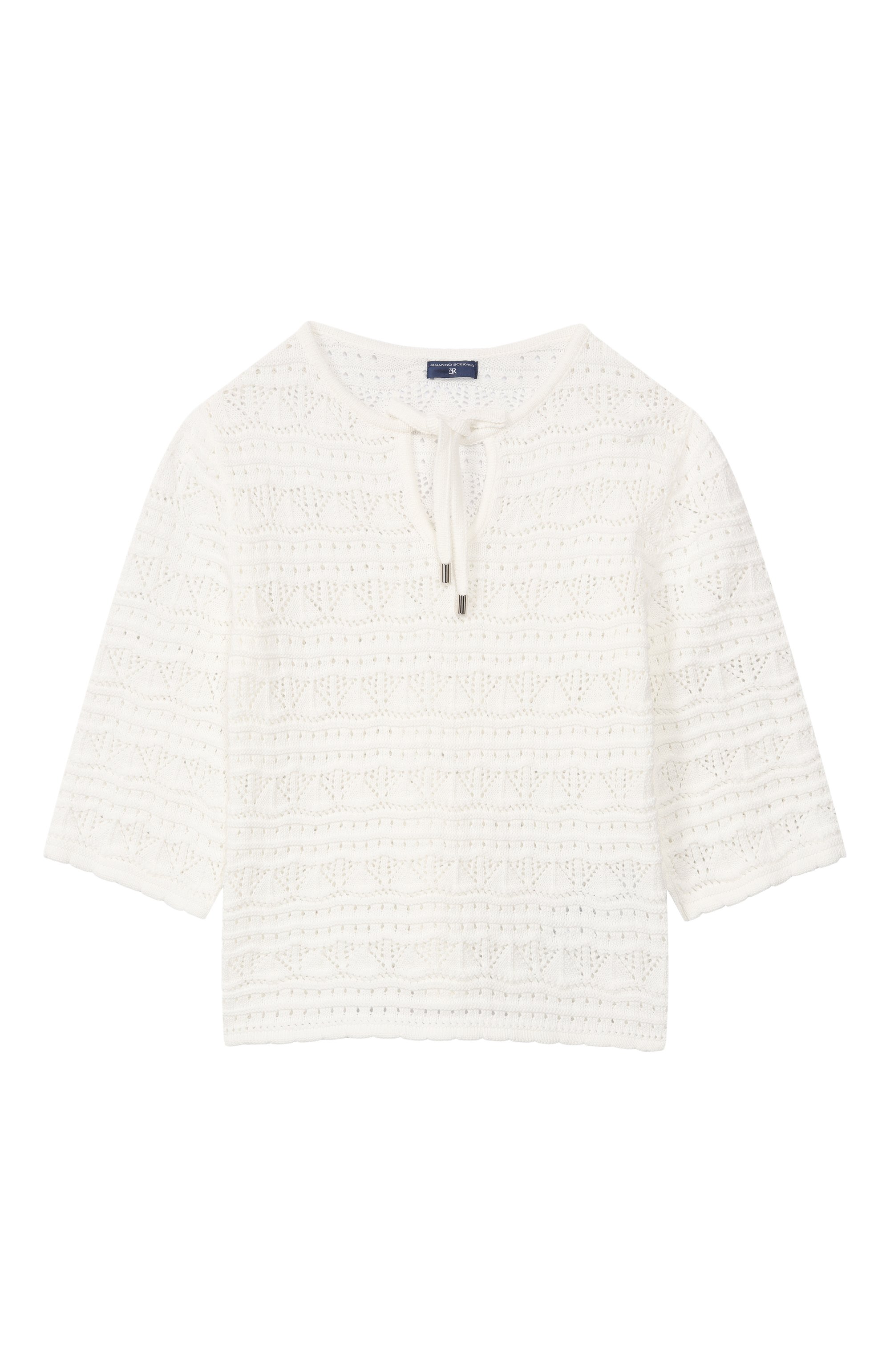 Хлопковый пуловер ERMANNO SCERVINO, арт. Z9G604, фото 1