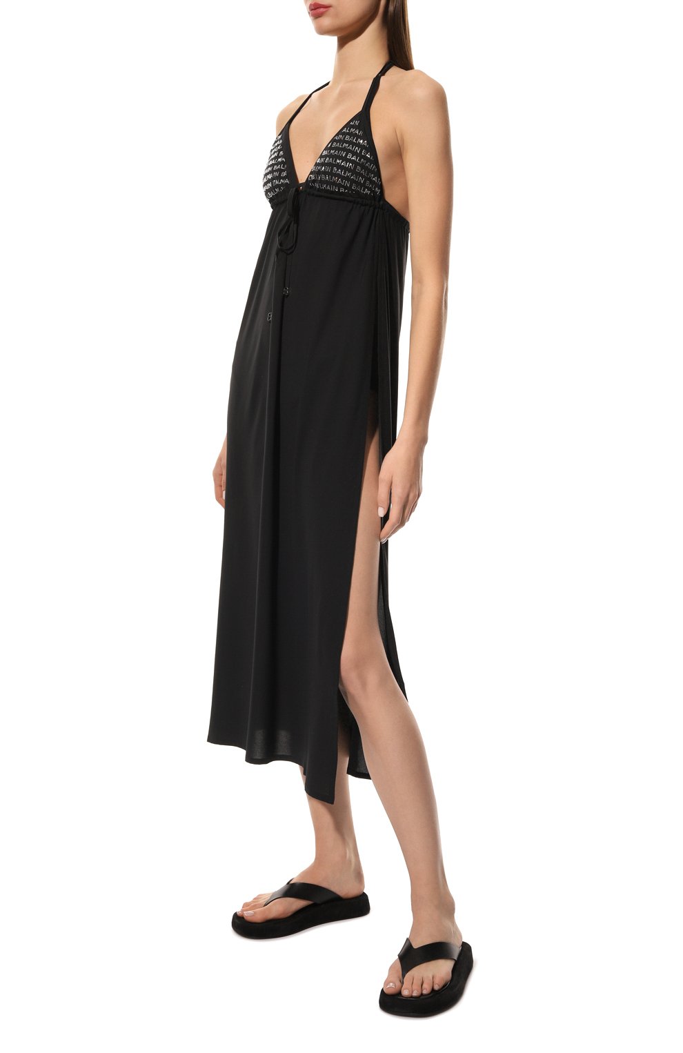 Туника BALMAIN черного цвета по цене 88950 руб., арт. BKAD31040, фото 3 Туника BALMAIN, арт. BKAD31040, фото 3