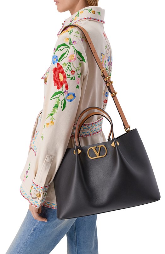 Сумка-тоут VLogo medium Valentino 8W2B0T01/LSX Чёрный  8W2B0T01/LSX Фото 2