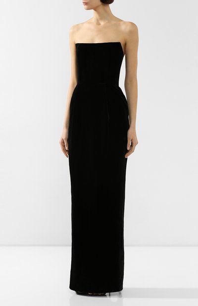 Бархатное платье RASARIO черного цвета по цене 114800 руб., арт. 0035W9_1, фото 3 Бархатное платье RASARIO, арт. 0035W9_1, фото 3