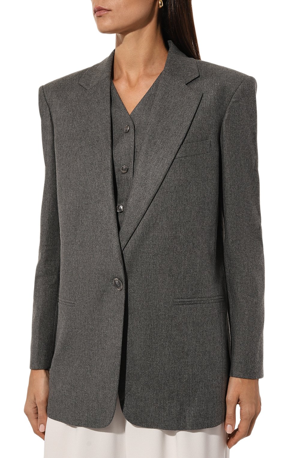 Жакет из вискозы и шерсти THE ANDAMANE, арт. T163001B/TNV115, фото 3