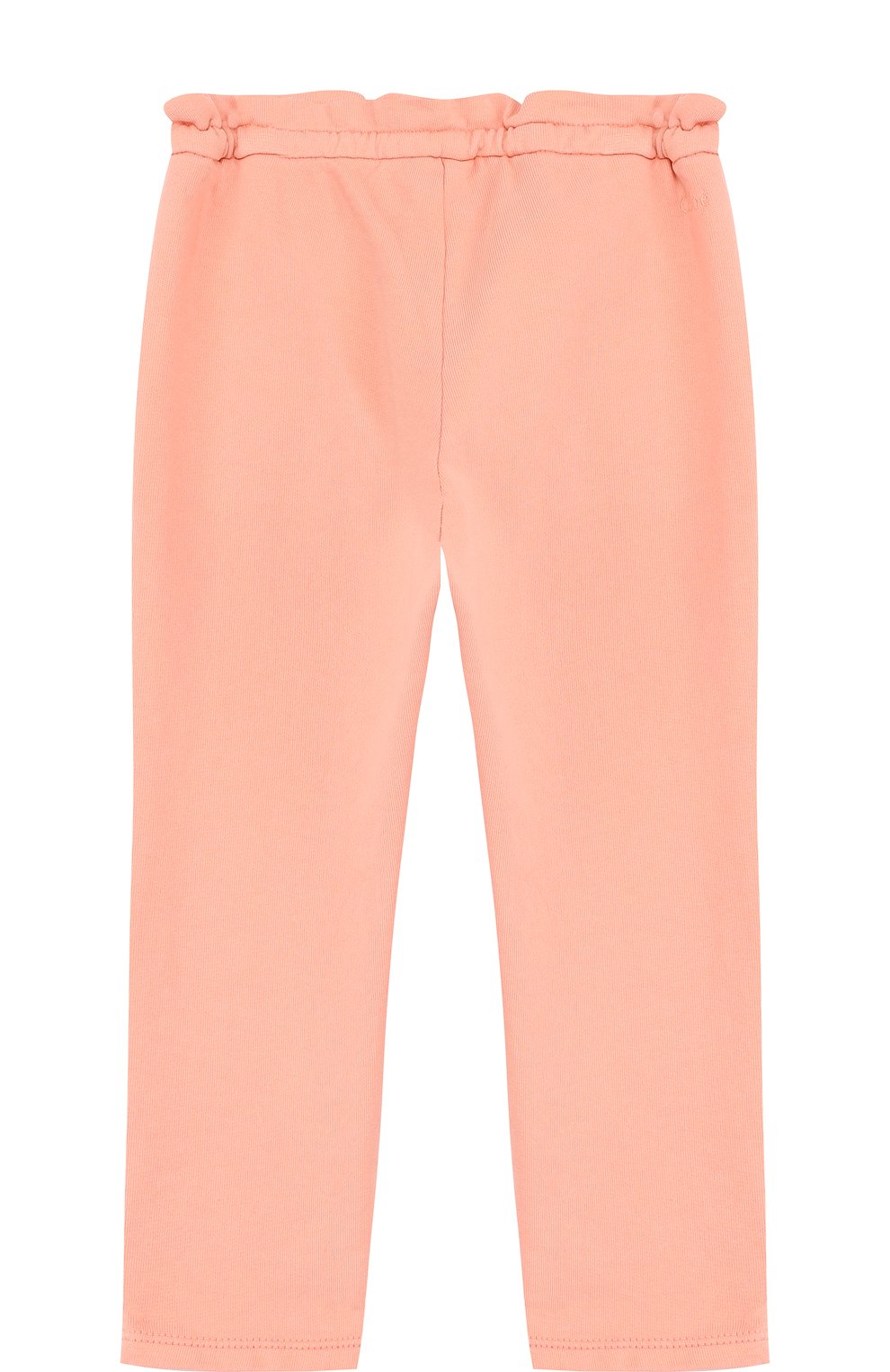 Хлопковые брюки прямого кроя на кулиске CHLOÉ, арт. C04112/2A-3A, фото 2