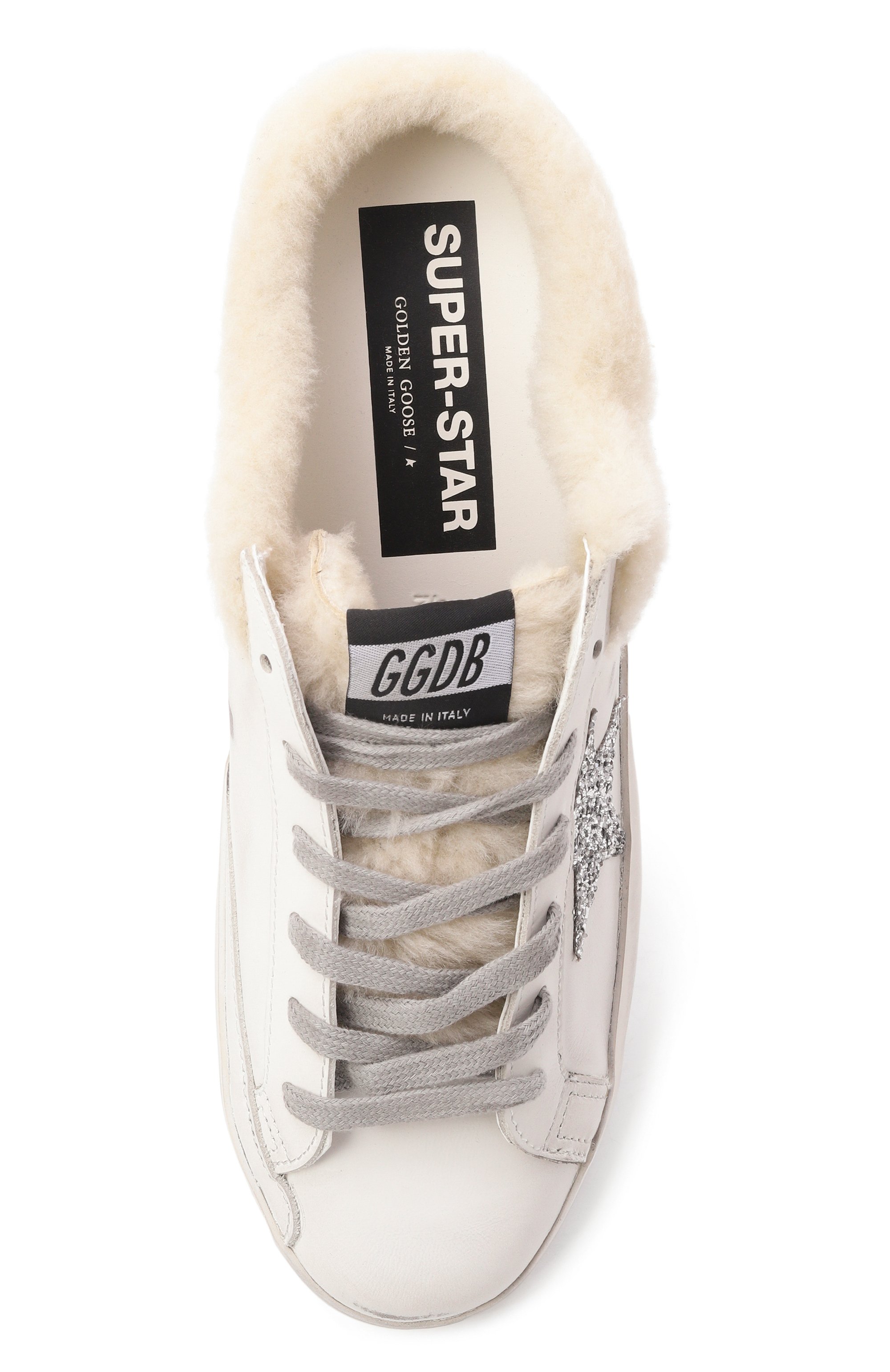 Кожаные кеды super-star GOLDEN GOOSE DELUXE BRAND, арт. GWF00110.F007126, фото 6