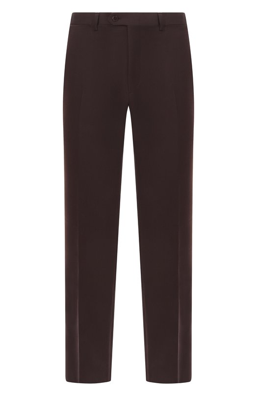 Шерстяные брюки Brioni RPC60N/0DA61 Коричневый RPC60N/0DA61