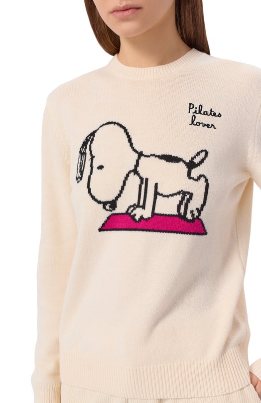 Пуловер из шерсти и вискозы MC2 Saint Barth QUE0010-04133I/NEW QUEEN Кремовый  QUE0010-04133I/NEW QUEEN Фото 5