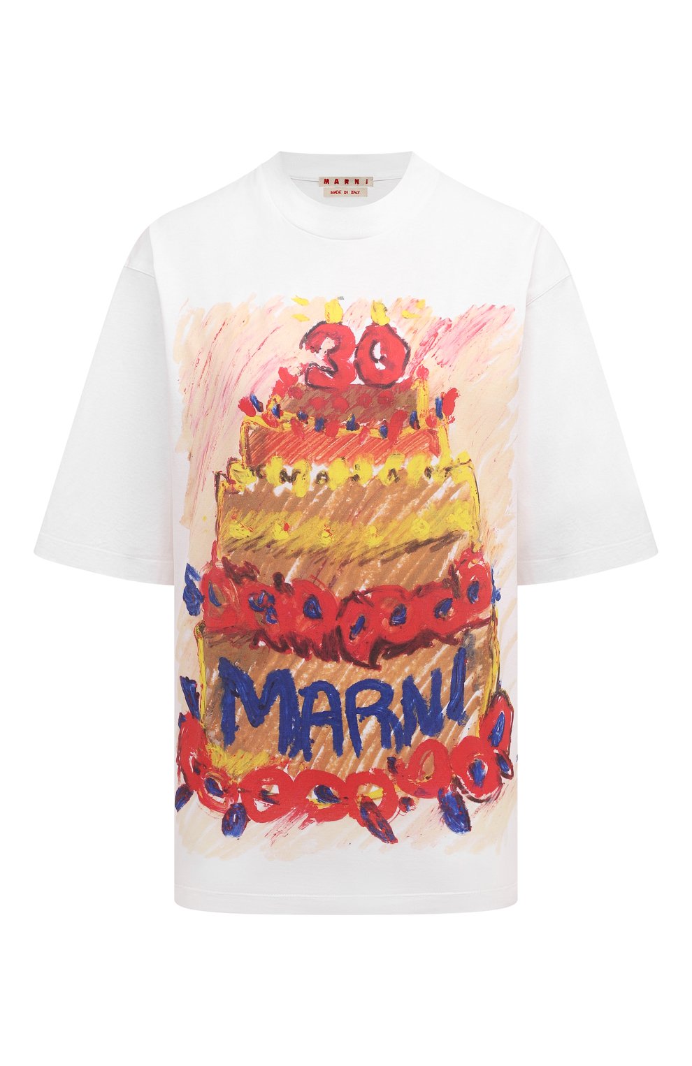Хлопковая футболка MARNI, арт. THJE0263PB/USCX15, фото 1
