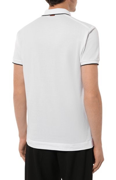 Хлопковое поло ZEGNA, арт. E7358A5/B746, фото 4