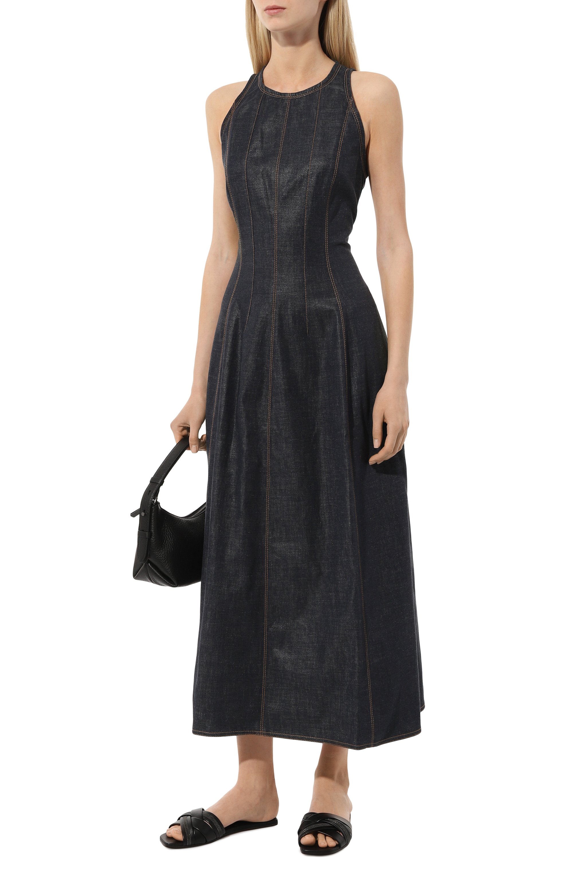 Джинсовое платье BRUNELLO CUCINELLI, арт. MF28TA5196, фото 2