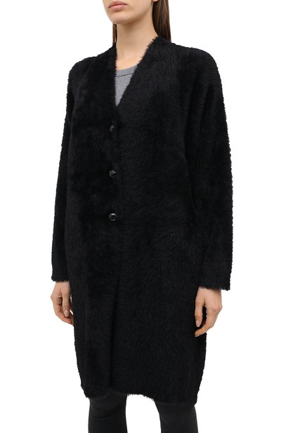 Кардиган EMPORIO ARMANI черного цвета по цене 59350 руб., арт. 6H2MTP/2M42Z, фото 3 Кардиган EMPORIO ARMANI, арт. 6H2MTP/2M42Z, фото 3