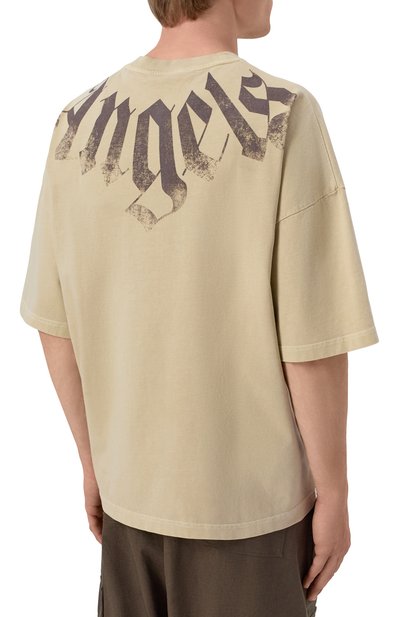 Хлопковая футболка PALM ANGELS, арт. PMAA10DS26JER002, фото 4