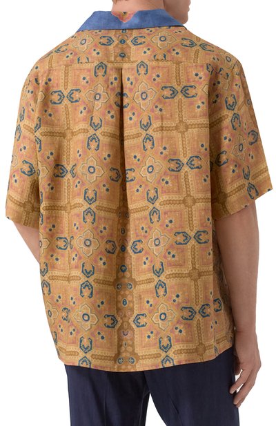 Льняная рубашка VALENTINO, арт. 6V3AA111AMW, фото 4