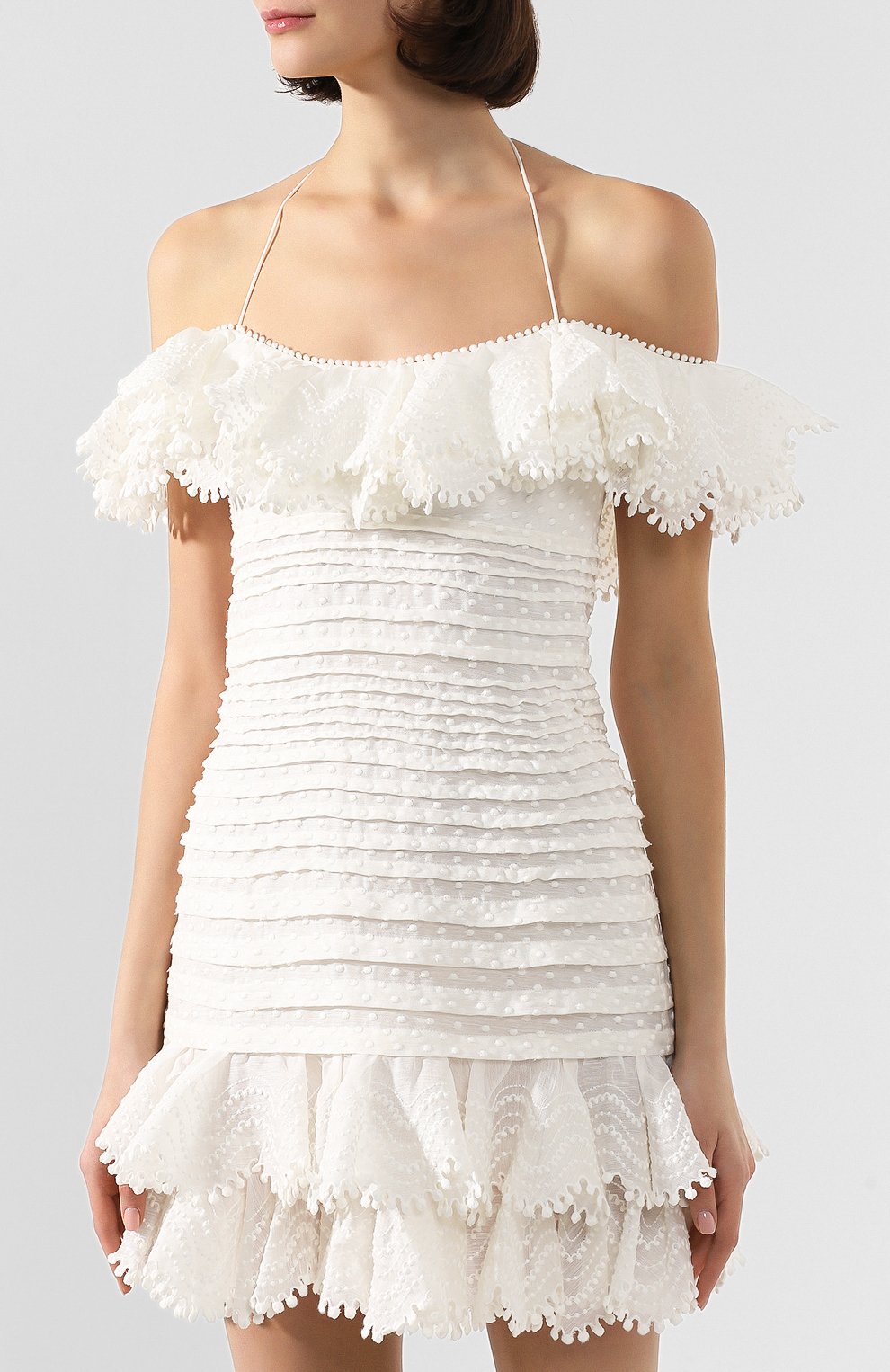 Платье из смеси льна и шелка ZIMMERMANN, арт. 7724DSUP, фото 3