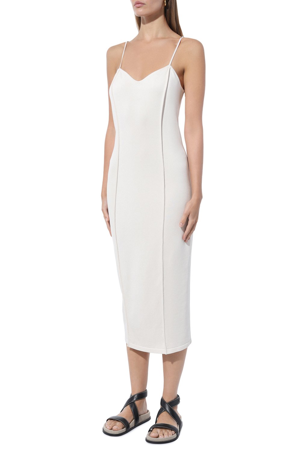 Платье из шелка и вискозы FREEAGE молочного цвета по цене 70000 руб., арт. S23.DR051.6070.111, фото 3 Платье из шелка и вискозы FREEAGE, арт. S23.DR051.6070.111, фото 3