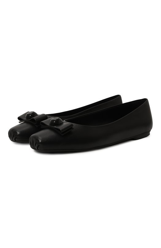 

Кожаные балетки Pinа Ferragamo, Чёрный