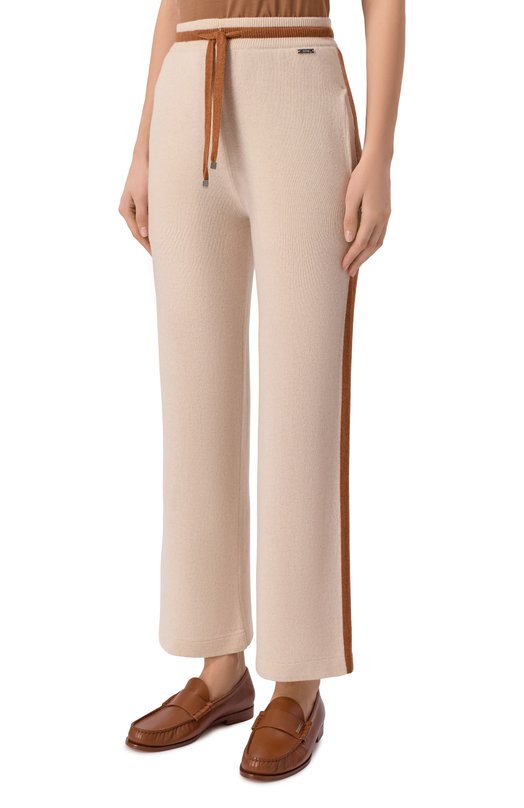 Кашемировые брюки Kiton D61742 Бежевый  D61742 Фото 3