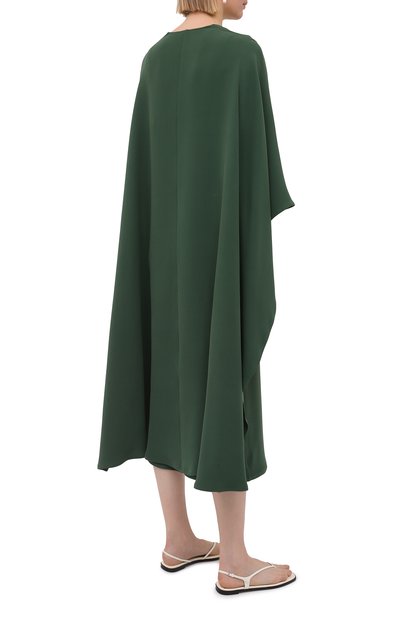 Шелковое платье VALENTINO зеленого цвета по цене 529000 руб., арт. VB3VAUP51MM, фото 4 Шелковое платье VALENTINO, арт. VB3VAUP51MM, фото 4