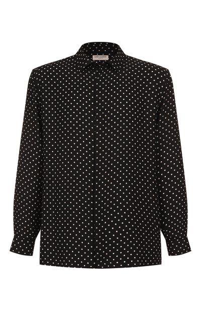 Мужская шелковая сорочка SAINT LAURENT, арт. 774775/Y2E13