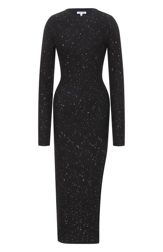 Платье из кашемира и хлопка Addicted MK914 SEQ-1 Чёрный MK914 SEQ-1