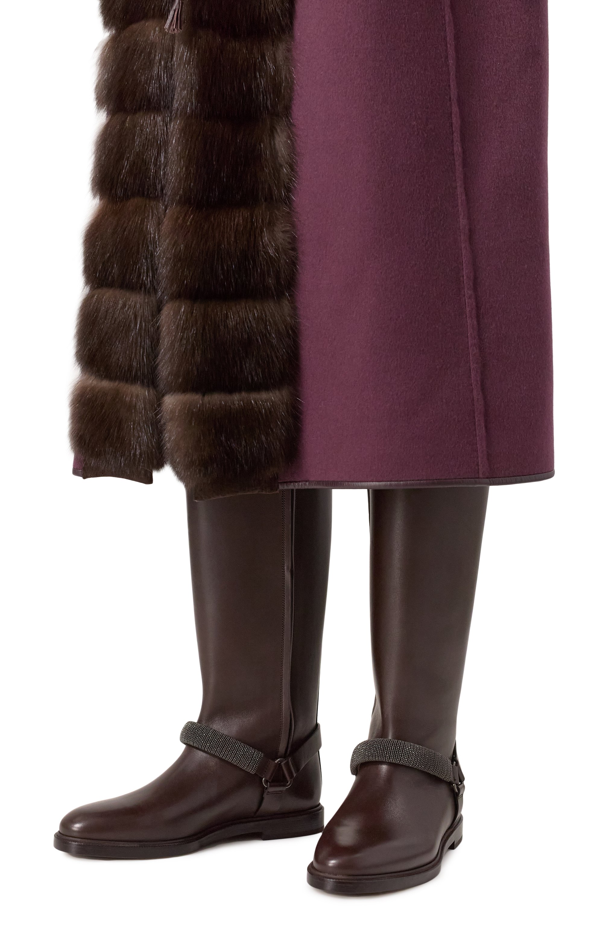 Кожаные сапоги BRUNELLO CUCINELLI, арт. MZ0LC2847, фото 3