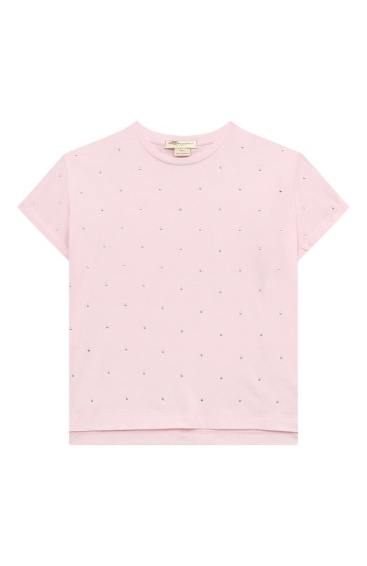 

Хлопковая футболка Stella McCartney, Розовый