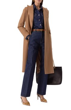 Женские кожаные туфли vlogo signature VALENTINO бежевого цвета, арт. 6W2S0R01/RCM | Фото 2 (Каблук высота: Высокий; Подошва: Плоская; Материал внутренний: Натуральная кожа; Материал сплава: Проставлено; Материал внешний: Натуральная кожа; Драгоценные камни: Проставлено; Каблук тип: Шпилька; Женское Кросс-КТ: Слингбэки)