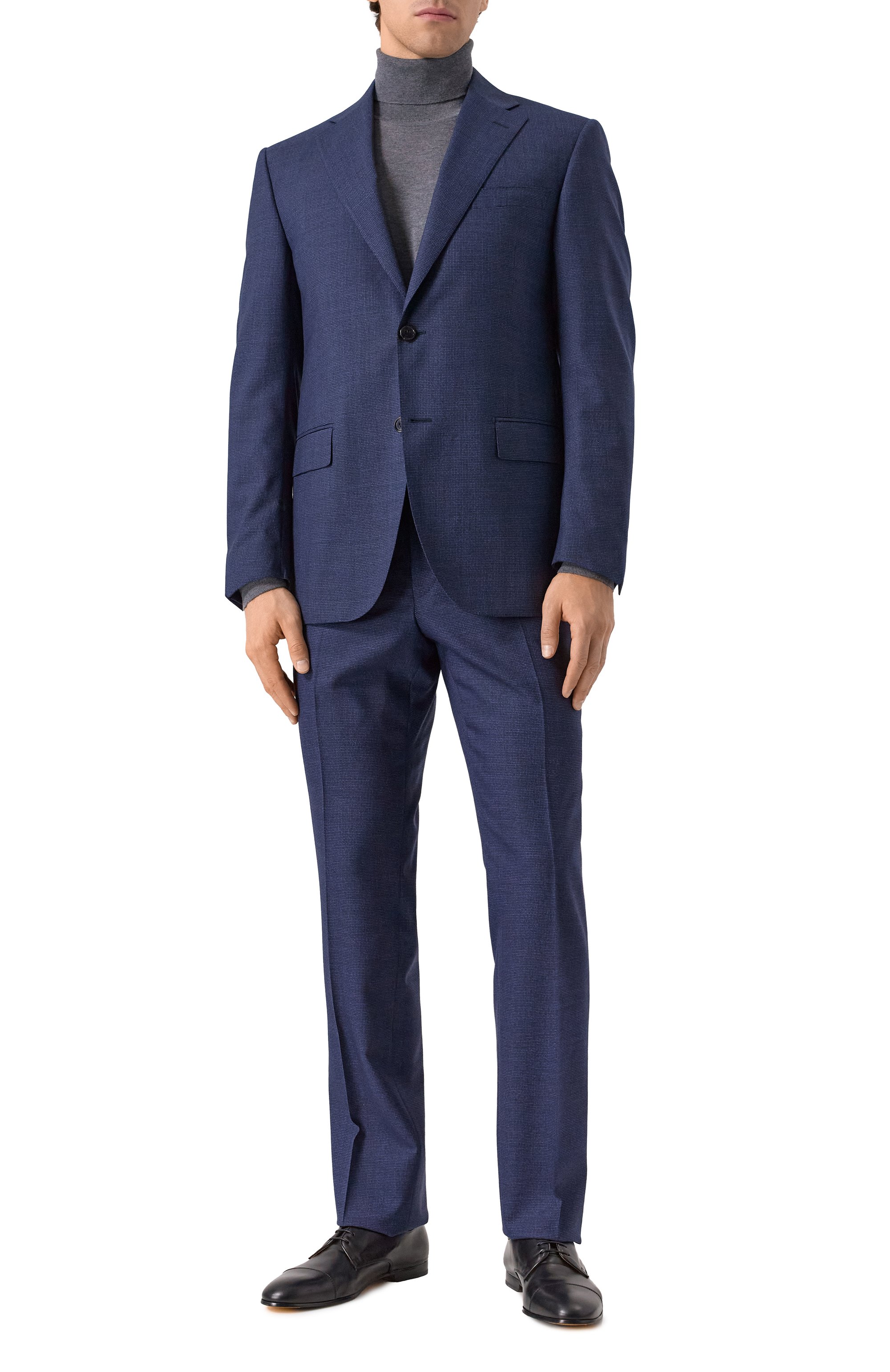 Шерстяной костюм CORNELIANI темно-синего цвета по цене 160500 руб., арт. 25X008-2517432_SET, фото 2 Шерстяной костюм CORNELIANI, арт. 25X008-2517432_SET, фото 2