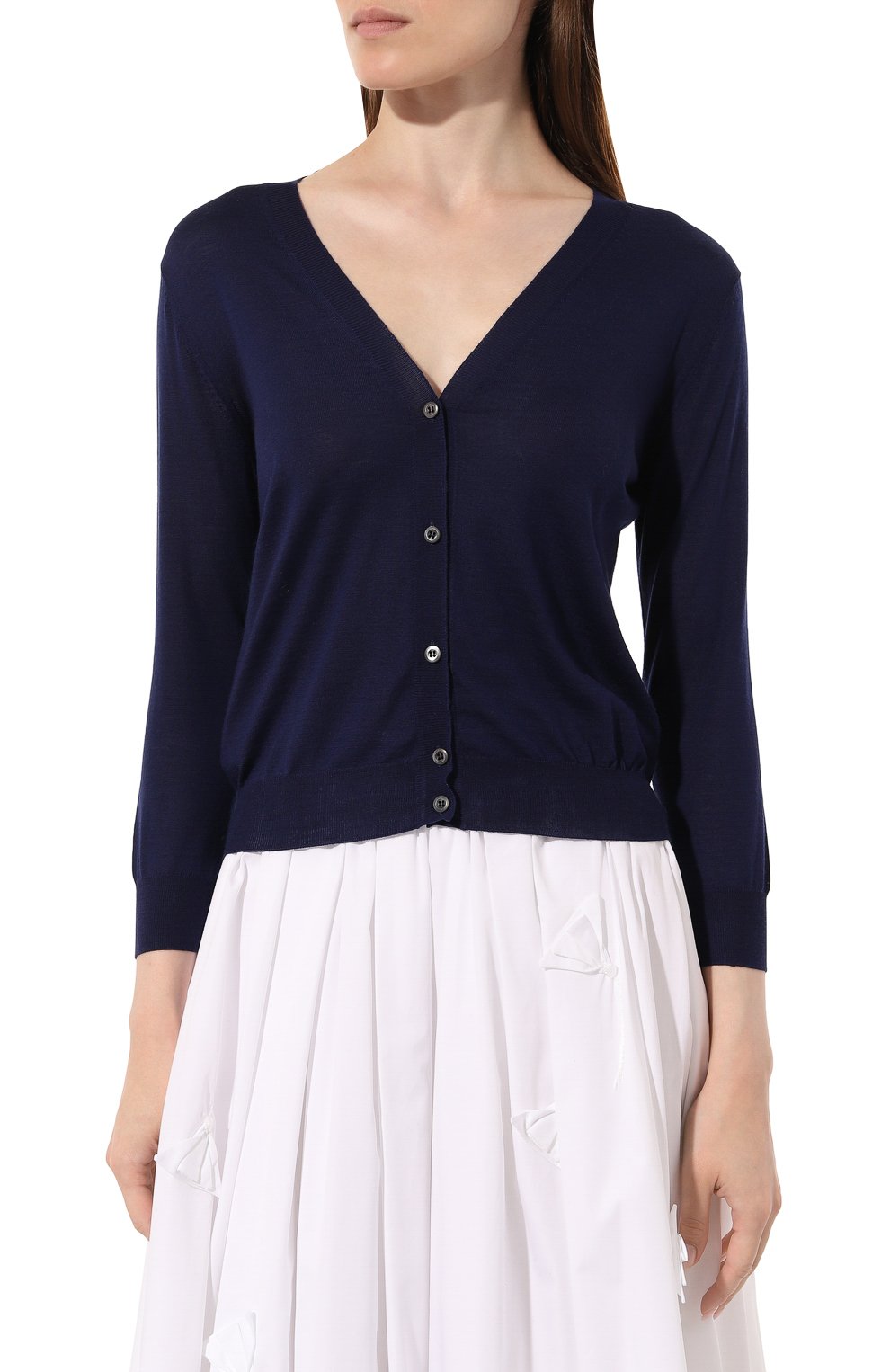 Шерстяной кардиган PRADA, арт. P25I17-1S9C-F0589-211, фото 3