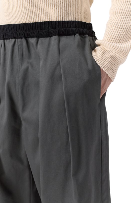 Хлопковые брюки Maison Margiela S30KA0626/M35156 Серый  S30KA0626/M35156 Фото 5