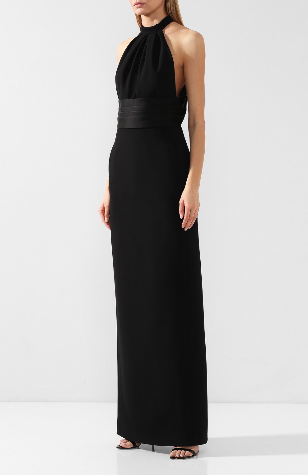Шерстяное платье-макси SAINT LAURENT, арт. 547761/Y024K, фото 3