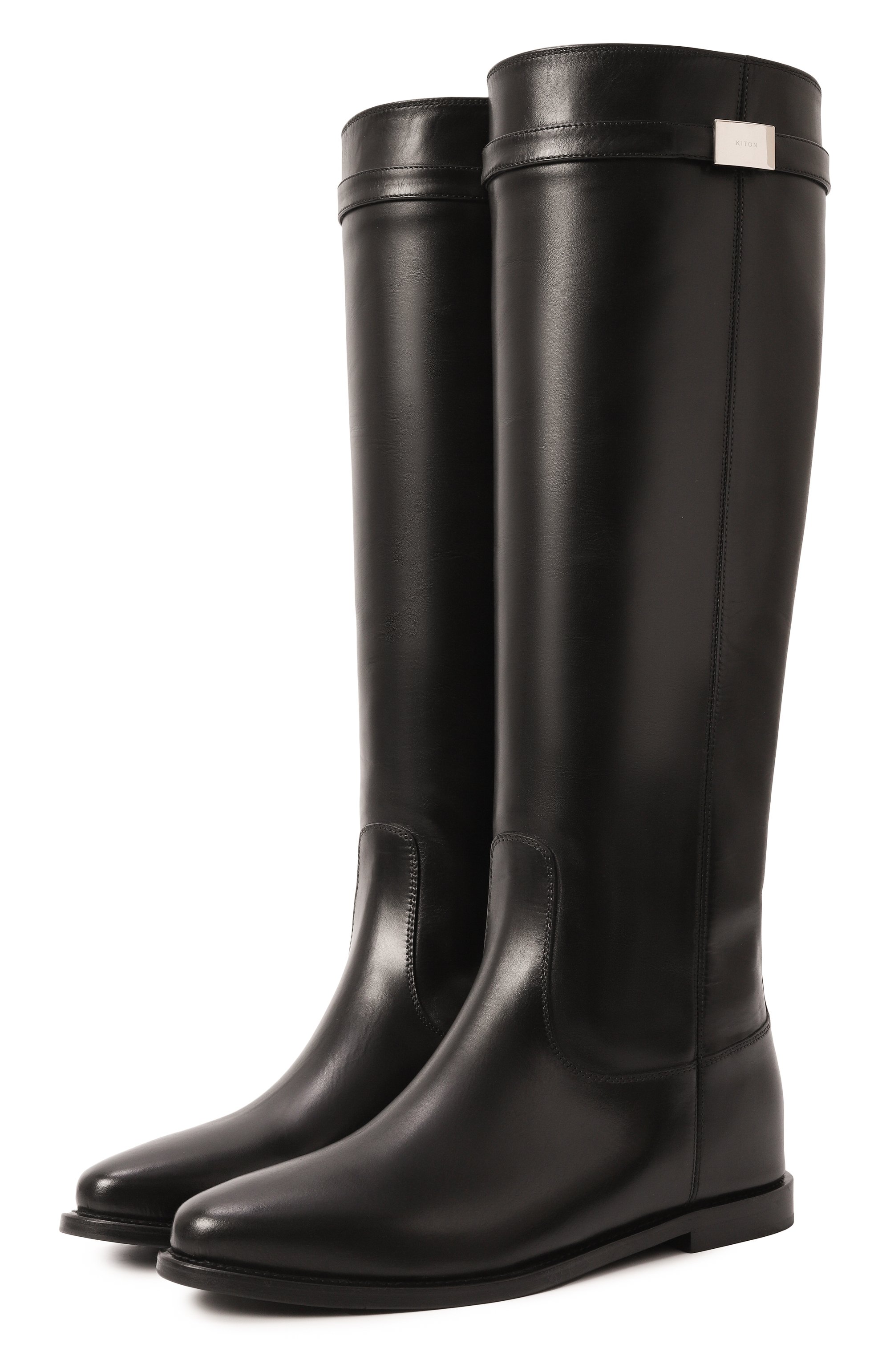 Кожаные сапоги KITON, арт. D58804N0102702, фото 1