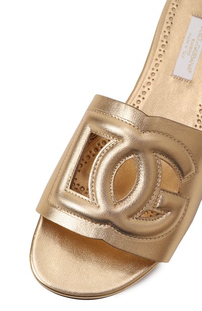 Кожаные шлепанцы DOLCE & GABBANA, арт. D11032/A5439/37-39, фото 5