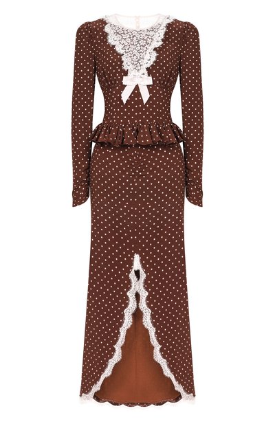 Женское шелковое платье ALESSANDRA RICH, арт. FABX4281/F4686