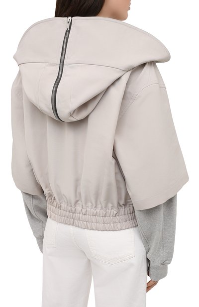 Куртка RICK OWENS светло-серого цвета по цене 112500 руб., арт. RP21S3736/TS, фото 4 Куртка RICK OWENS, арт. RP21S3736/TS, фото 4
