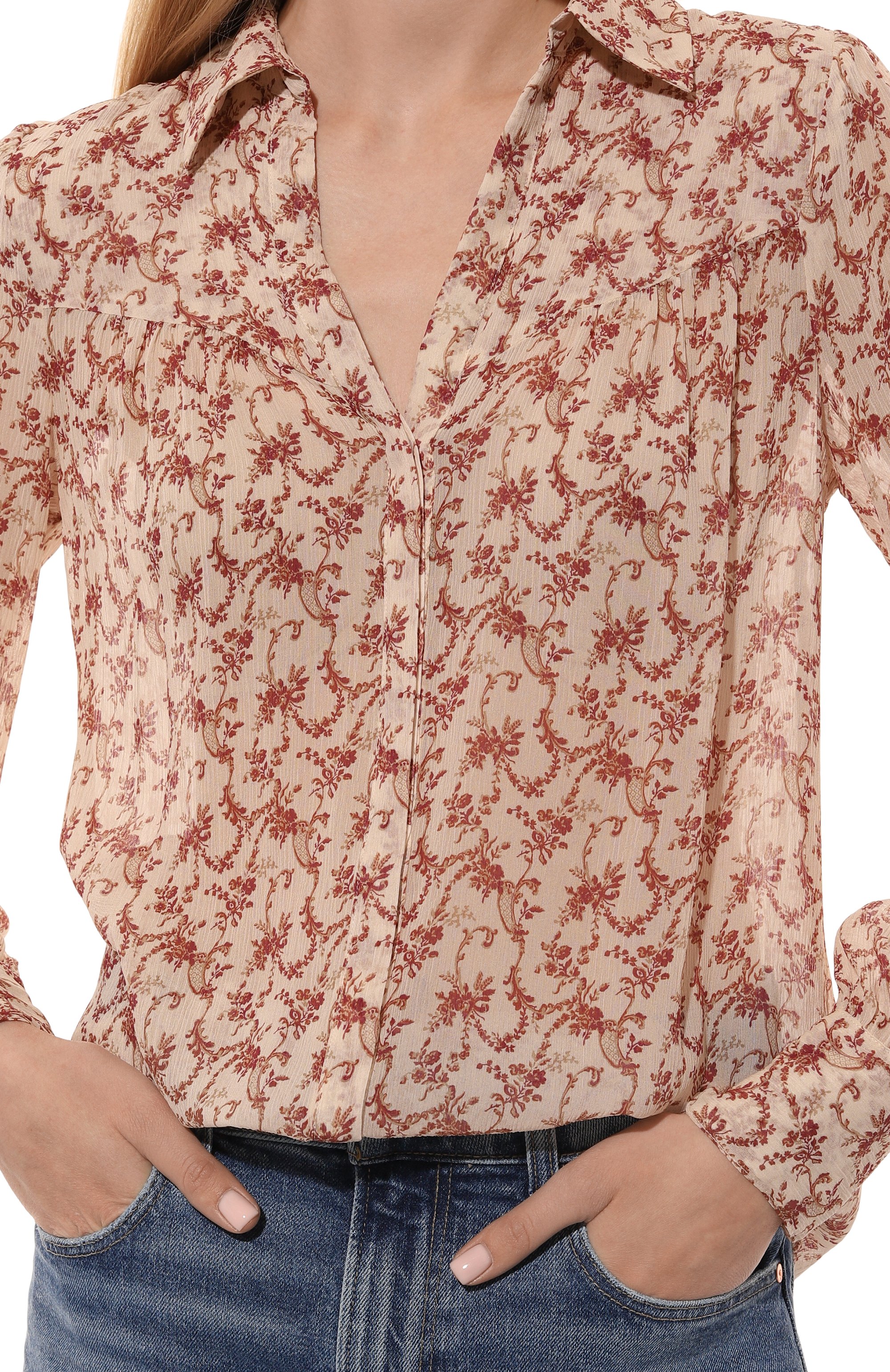 Шелковая блузка PAIGE, арт. 1A87063-C288, фото 5