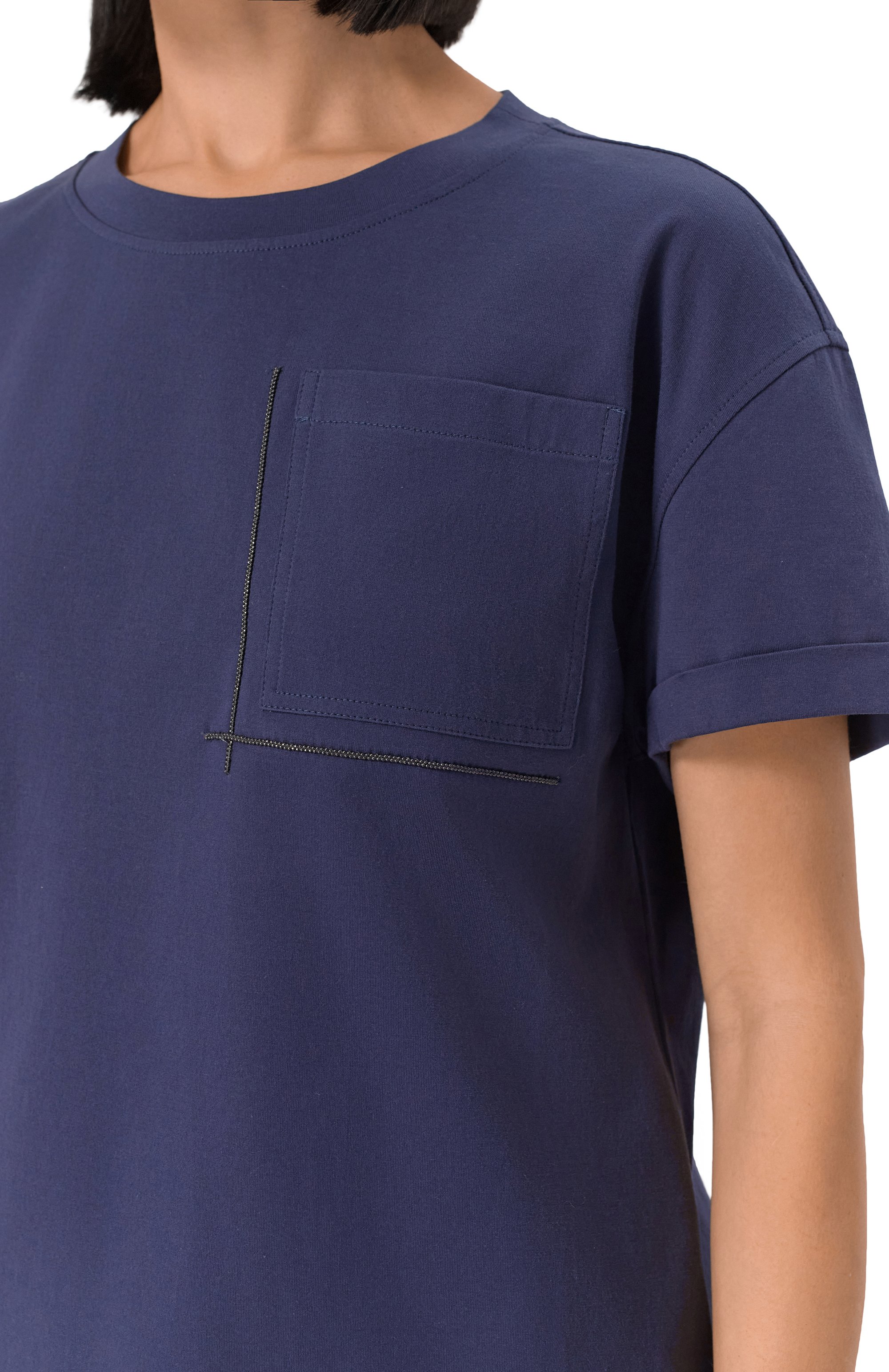 Хлопковая футболка BRUNELLO CUCINELLI, арт. M0T81HA850, фото 5