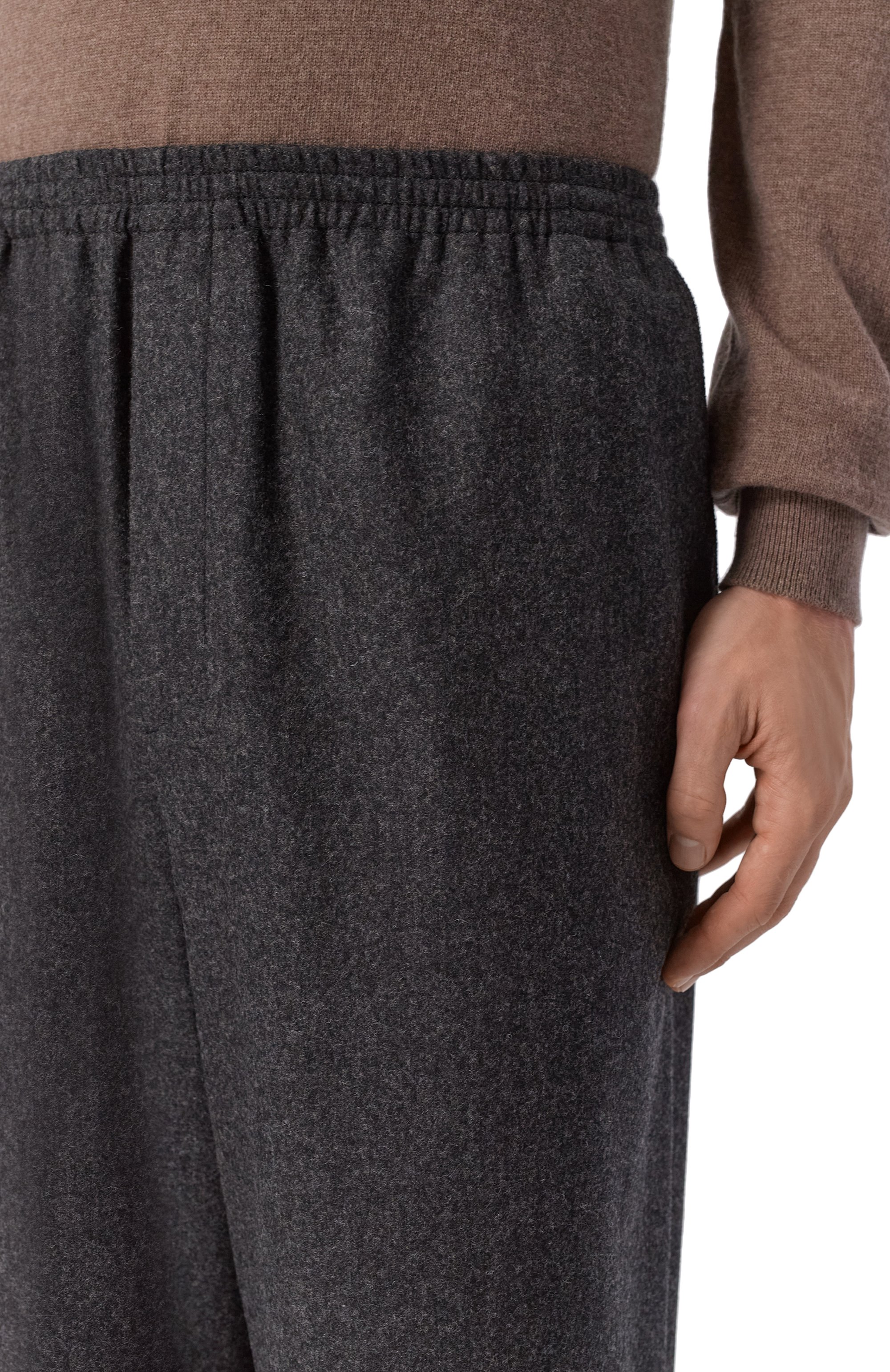 Хлопковые брюки JIL SANDER темно-серого цвета по цене 227000 руб., арт. J22KA0406/J40333, фото 5 Хлопковые брюки JIL SANDER, арт. J22KA0406/J40333, фото 5