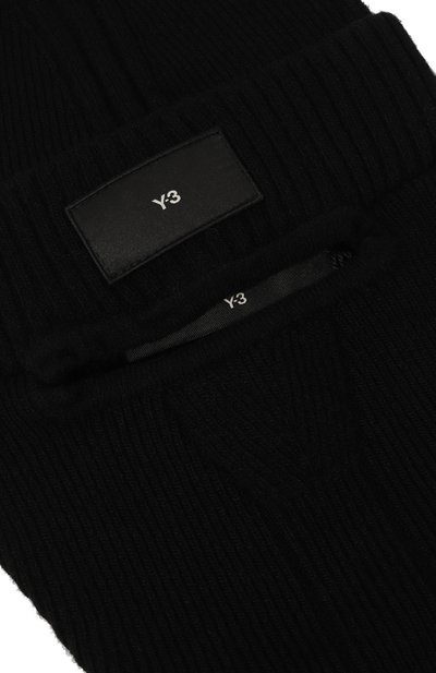Шерстяная шапка-балаклава Y-3 черного цвета по цене 19650 руб., арт. IK6881, фото 4 Шерстяная шапка-балаклава Y-3, арт. IK6881, фото 4