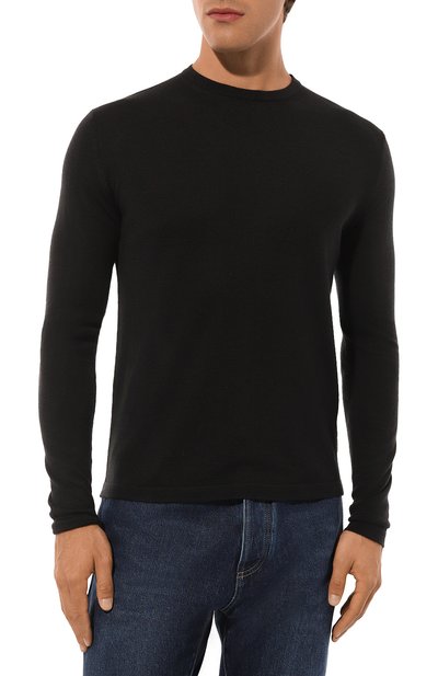 Лонгслив из шерсти и шелка KITON, арт. UMM054304, фото 3