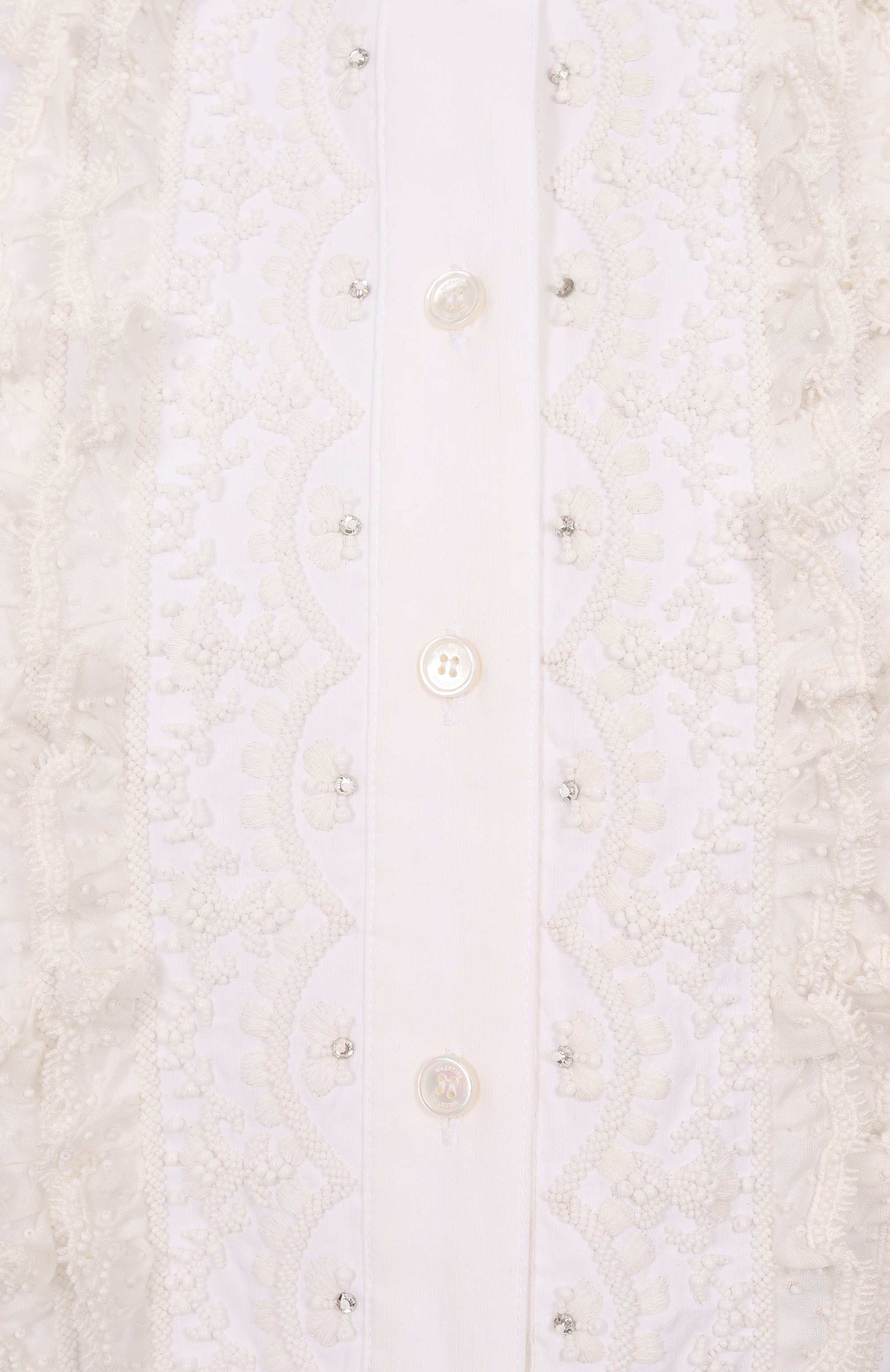 Блузка из хлопка и льна VALENTINO, арт. 6B3AEAB390D, фото 6