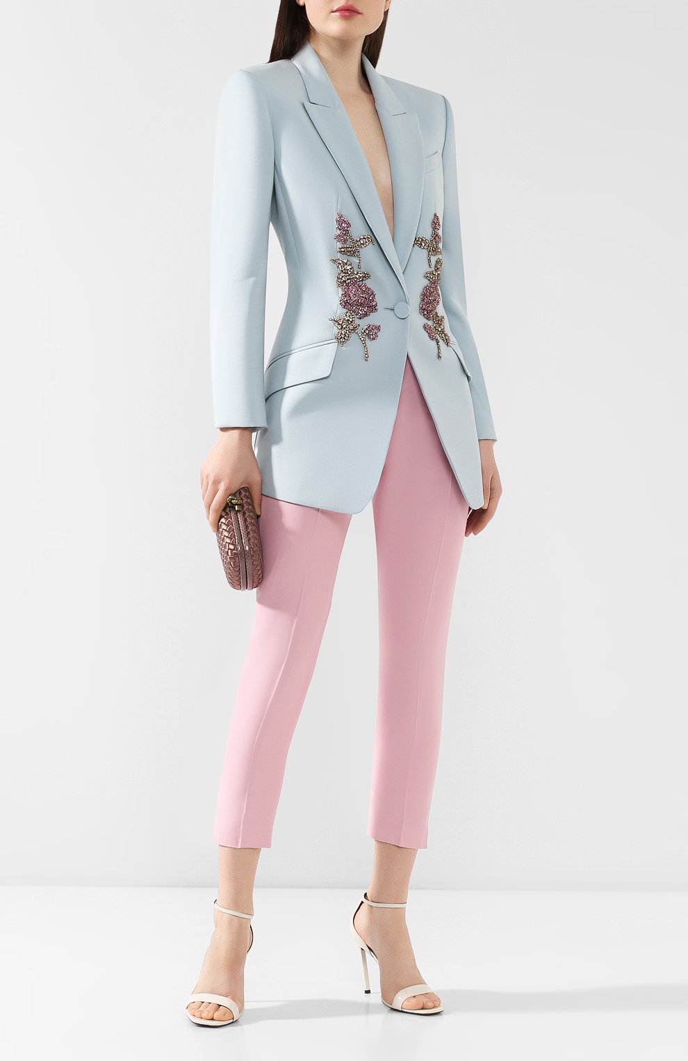 Жакет из смеси шерсти и шелка ALEXANDER MCQUEEN, арт. 585790/QJAAA, фото 2